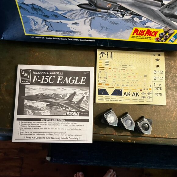 AMT ERTL McDonnell Douglas F-15C Eagle 1/72 Scale Model Kit New Unbuilt - Picture 4 of 6